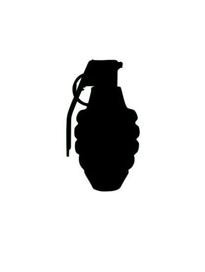 Grenade Silhouette Ornaments - Dxf and Svg